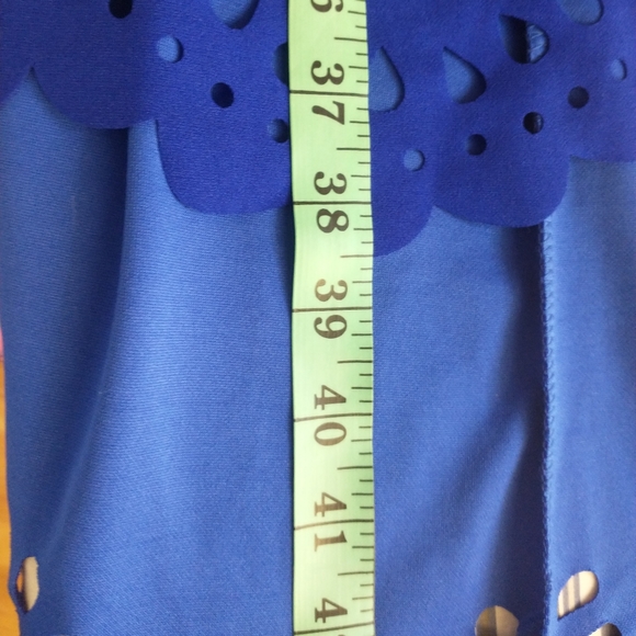 4XL(Best Fit 3X) SHEIN Cobalt Blue Cutout Dress - Picture 14 of 16